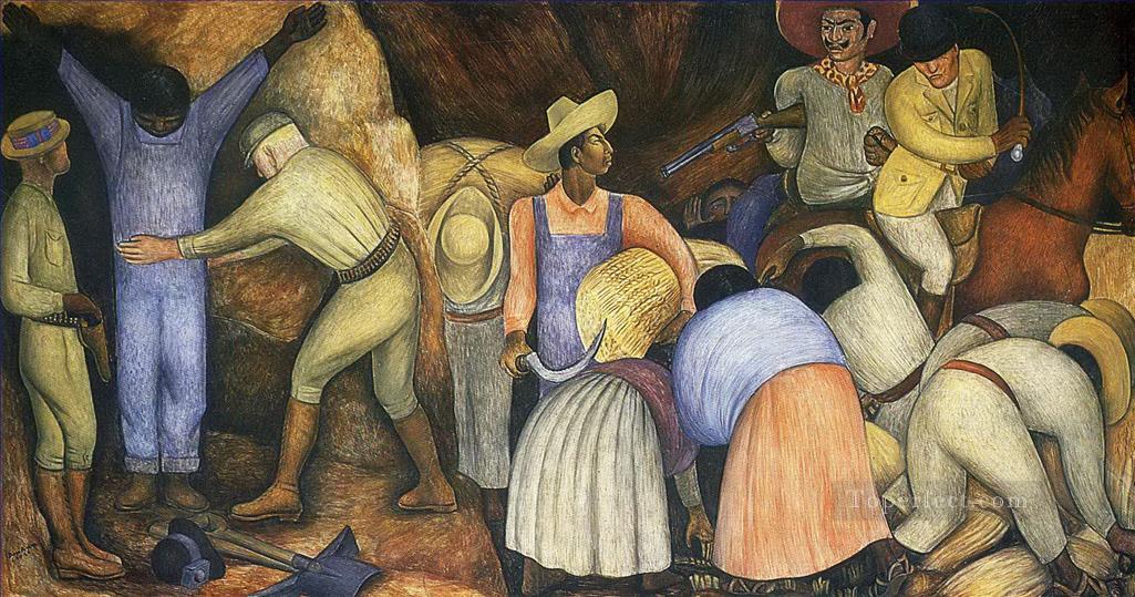 the exploiters 1926 Diego Rivera Oil Paintings